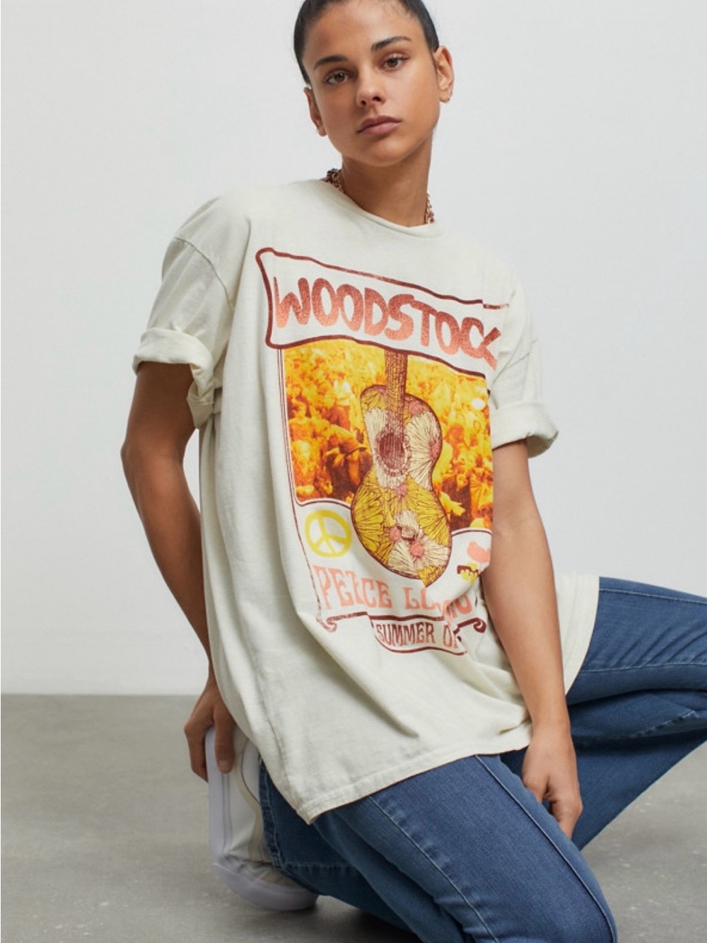 Urban Outfitters Woodstock Oversized Graphic Tee